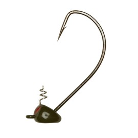 Yum Lures Pumpkin Ed Jig Hook 4/0 (Green, 3/8-Ounce)