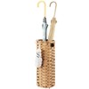 WAOHANAZ Rattan Umbrella Stand, Umbrella Holder for Entryway, Hand Woven