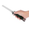 1PC Stainless Steel Switchblade Spring Pocket Oil Hair Comb Foldable