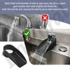 Air Gap ​Cover Water Ramp Silicone Splash ​Guard (Black), 4°
