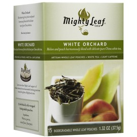 Mighty Leaf Tea White Orchard Tea, Whole Leaf Pouches, 15 ct