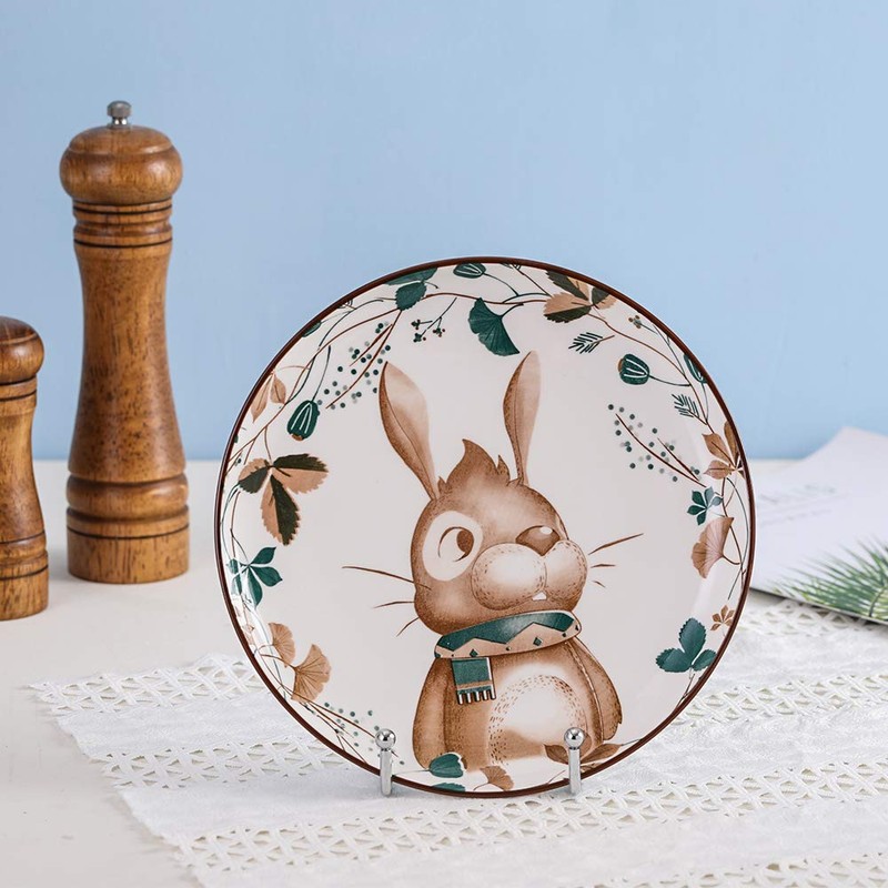 Caballete de exhibición de platos, soporte de metal para placas