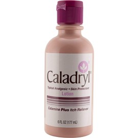 Caladryl Pink Calamine Skin Protectant Plus Itch Relief, 6 Ounce Bottle (2 Packs(6.0 Ounce))