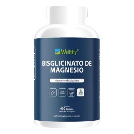 Wellthy Bisglicinato De Magnesio 400caps                                                                                                              
