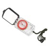 Multifunctional Plastic Compass with Scales Portable Gradiometer Magnifying Glass LED