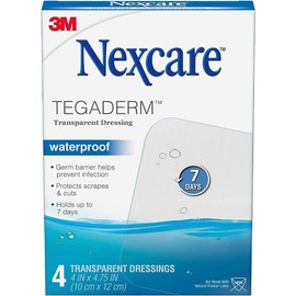 Nexcare Tegaderm Transparent Dressings 4 Inches X 4 4 Inches