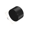 TA-VIGOR 4Pcs Rubber End Caps, 70mm ID Round Flexible Screw