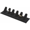 Plymor Schwarzer Samt-Ring-Finger-Display, 6 auf rechteckiger Basis, 19,4 cm B