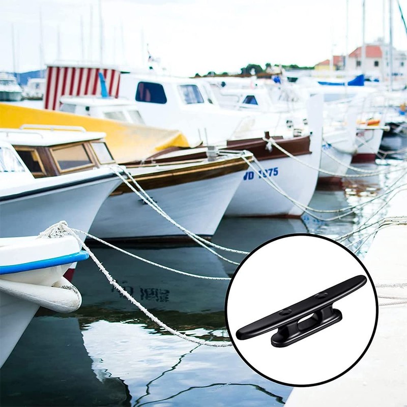 SweetSerenade 4Pack 4 Inch Black Boat Cleat Kayak Cleats Boat