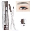 Beavorty 12pcs Liquid Eyebrow Pen Four-pronged Eyebrow Pencil for Natural