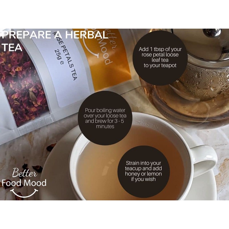 Better Food Mood Rose Petals Loose Leaf Tea 50g |