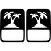JeepTails Tropical Palm Tree Tail lamp Light Covers (Non-LED) Compatible