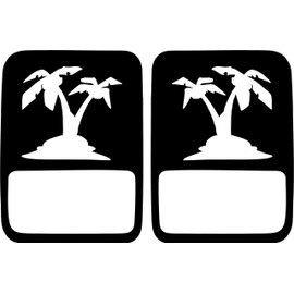 JeepTails Tropical Palm Tree Tail lamp Light Covers (Non-LED) Compatible with Jeep Gladiator