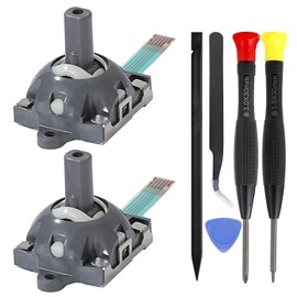 Ikpek 2 Pack Joysticks replacement for Asus ROG Ally RC71L Handheld Console, Joystick for GPD win3 Windows 10 Handheld Game Laptop Thumb Sticks 3D Analog Rod Replace Accessories with Repair Tools