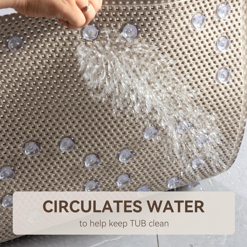Bathtub Mat Non Slip 36'' X 17'', Soft Foam Bath