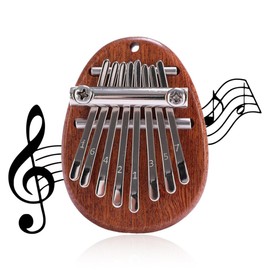 OUDQFCJ 1 Pcs Mini Kalimba Instrument mit 8 Tasten Daumenklavier für Erwachsene Anfänger Kinder Tragbares Finger Klavier Musikinstrument Geschenk