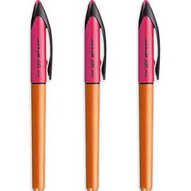 uni-ball Air – 0.5mm Rollerball - Orange Barrel - Black Ink – Pack of 3 - UBA-188E-M
