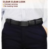 KEMISANT Men Belt 2 Pack, Leather Ratchet Belt Easy Click
