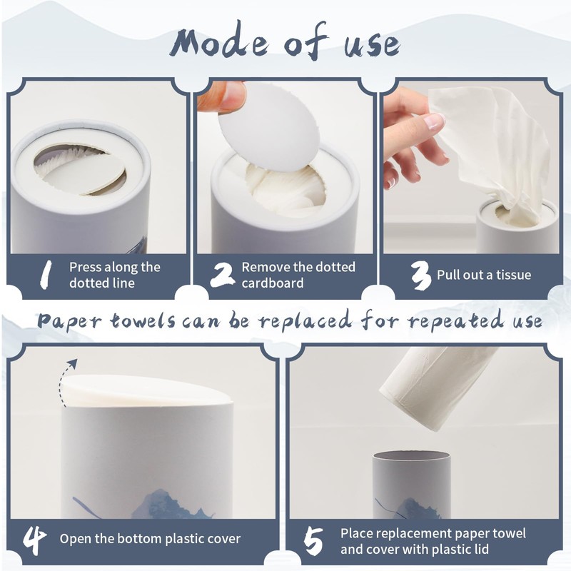 Car Tissue Holder car tissue with Facial Tissues 4PK Car