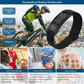 VNOX Eliquis Medical Alert Bracelets for Men Patients Stainless Steel Emergency Bracelets Wristbandersonalized Mens Life Health Alert Bracelet