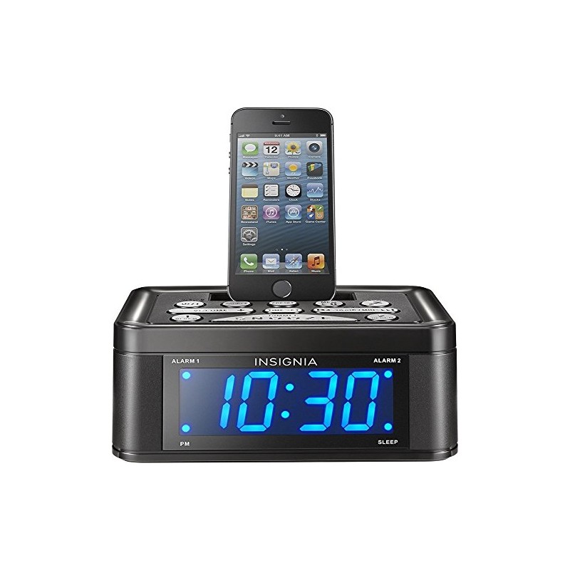 Insignia NS-CLLT01 - Digital FM Dual-Alarm Clock Radio