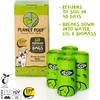 Planet Poop Biodegradable Dog Poop Bags, 180 Count, Plant-Based, Non-GMO,