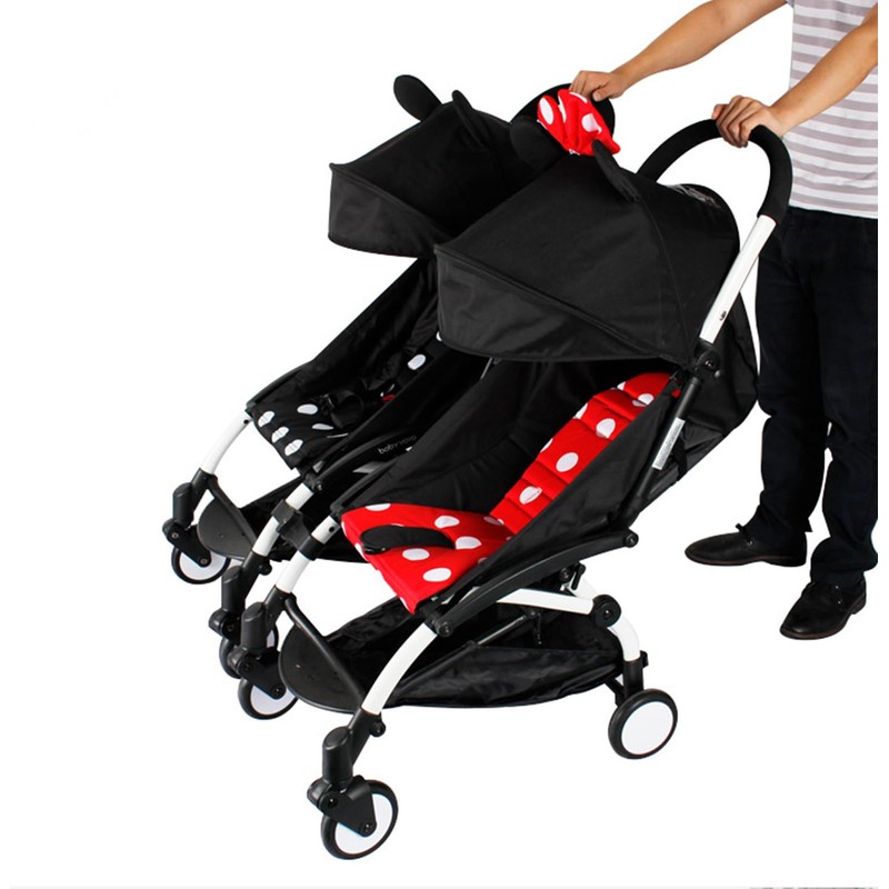 3pcs Twin Pushchair Connectors,Baby Stroller Detachable Connectors,Adjustable Lightweight Pram Adapter