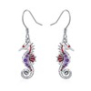 Seahorse Earrings Sterling Silver Seahorse Dangle Earrings Sea Animal Jewellery