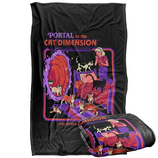 LOGOVISION Steven Rhodes Cat Dimension Silky Touch Super Soft Throw