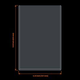 Coolbyl 6x9 Toploaders 50ct - Ultra Durable Card Protectors for Trading Cards, Photos & Collectibles - Crystal Clear PVC, Archival-Safe, Fit 6x9 Inch Sheets