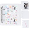 Sticker Notebook, Transparent, Dedicated Cover for Stickers, Mini Binder, M5,