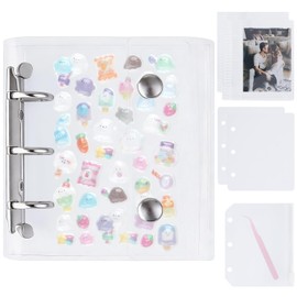 Sticker Notebook, Transparent, Dedicated Cover for Stickers, Mini Binder, M5, A8, A7, A6 Size, Layered Polypropylene Sheet, Plavan, Card Pocket, Supports 3D Stickers, Sticker Mount, Pre-Notebook, Card