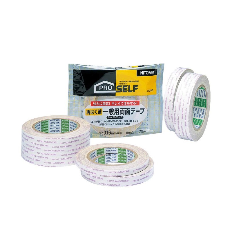 Nitoms No. 5000NS General Use Double-Sided Tape., whites