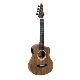 DIMAVERY UK-200 Tenor Ukulele Koa with Cutaway and Pickup
