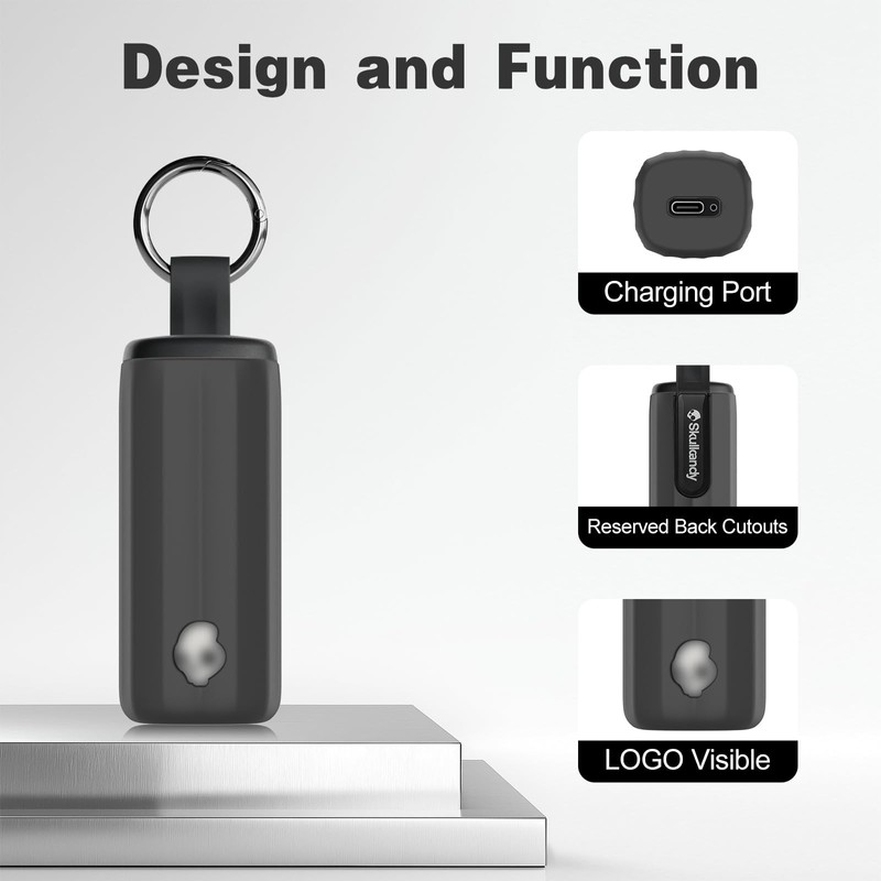 POZCIS for Skullcandy Method 360 ANC Case Cover, Soft Silicone