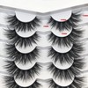 Pooplunch False Eyelashes 8D Cat Eye Volume Wispy Clusters Faux