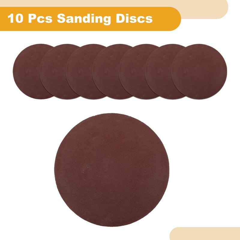 Partuto 10 Pcs 6inch 240 Grit Universal Sanding Discs -