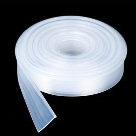 Waterproof Shower Door Bottom Seal Strip - Clear Silicone Replacement