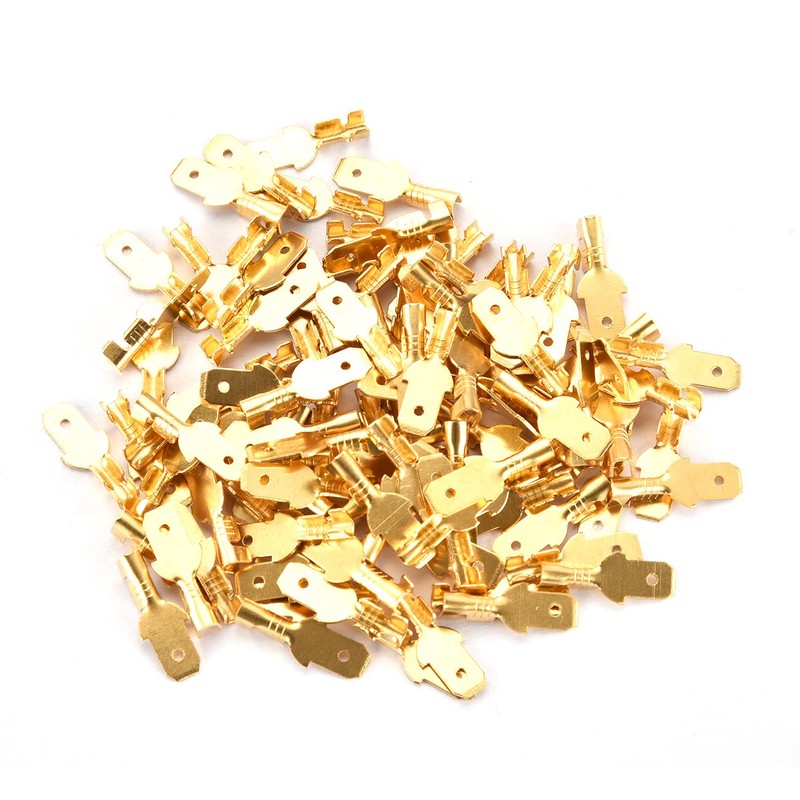 Heschen male spade quick splice crimp terminals 4.8mm crimp connector