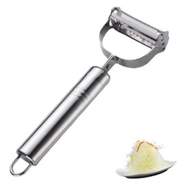 Stainless Steel Dual-Purpose Grater Scraping Peeler, 2-in-1 Slicing Vegetable Peeler for Carrots, Potatoes, Melons, Fruits and Other Double graters, Kitchen Accessories, Cooking Tools