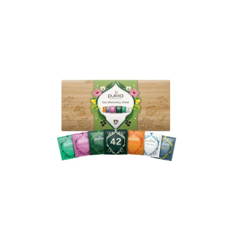 Pukka Limited Edition Discovery Chest, Premium Selection of Infused Organic