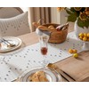 Caflife Boho Table Runner 13 x 108 Inch Long Natural