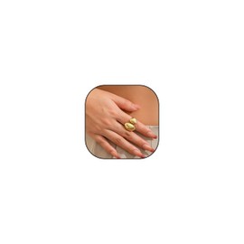Stocking Stuffers Holiday Outfits for Women 2024 Gold Rings for Women Chunky Gold Statement Rings Vintage Stackable Rings Thick Gold Knuckle Ring Christmas Stocking Stuffers for Women Teen Girl Gifts