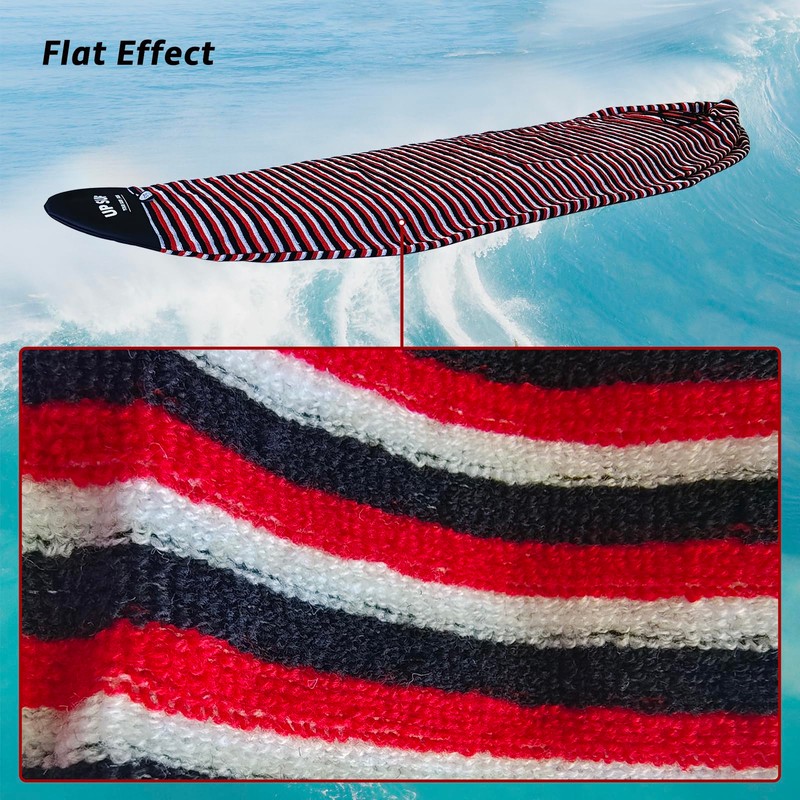 UPSURF 5'11"/6'1"/6'4"Surfnoard Sock Cover-Long Board Sock Cover Light Protective Bag