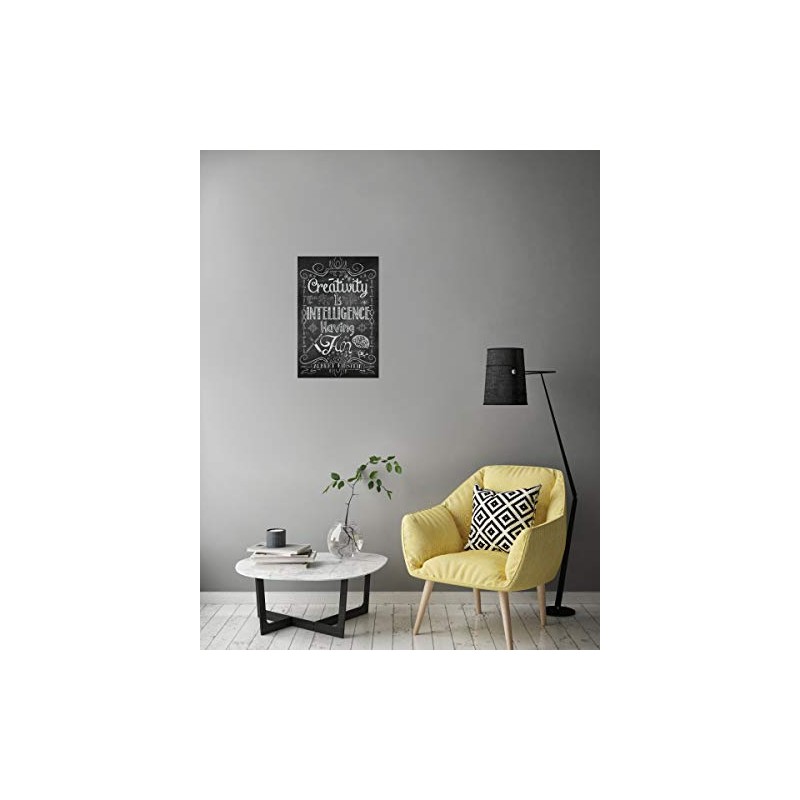 artboxONE Poster 30 x 20 cm Typography Creativity is Intelligence