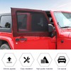Front Window Sun Shade Covers Elasticized Breathable Mesh Car Side