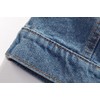 Men's Sleeveless Denim Vest Casual Ripped Classic Button Down Jean