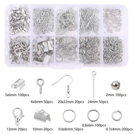 Jewellery Making Kit,710pcs Earring Making Supplies Kit Jewelry Making Finding Kit Craft Supplies Pendants Beads Charms Jewellery Repair Tools for DIY Jewelry Earring Making