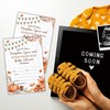 Hsupl 25 Set Double Print Baby Shower Invitation Cards(4"x6")-Pumpkin Spice