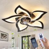 HuixuTe 24" Ceiling Fan with Lights Remote Control, 6 Speeds